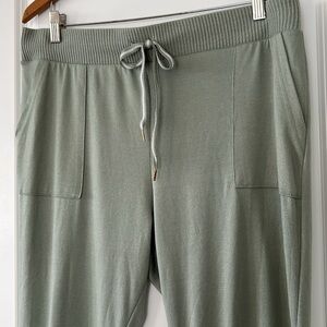 Honeydew Sage Green Knit Joggers/Lounge Pants w Pockets XL w MEASUREMENTS
